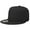 Black, variant on Classic Snapback Hat Cap Hip Hop Style Flat Bill Blank Solid Color Adjustable Size Black