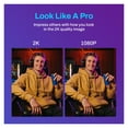 thumbnail image 3 of Webcam 2K Web Camera 60FPS Streaming Camera 2K USB WebCam with Microphones ,Easy to Install, 3 of 6