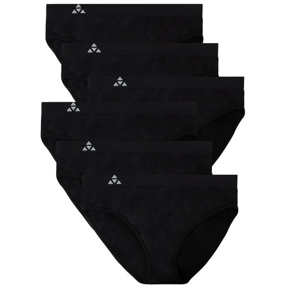 Balanced Tech Women's Seamless Bikini Panties 6-Pack Assorted