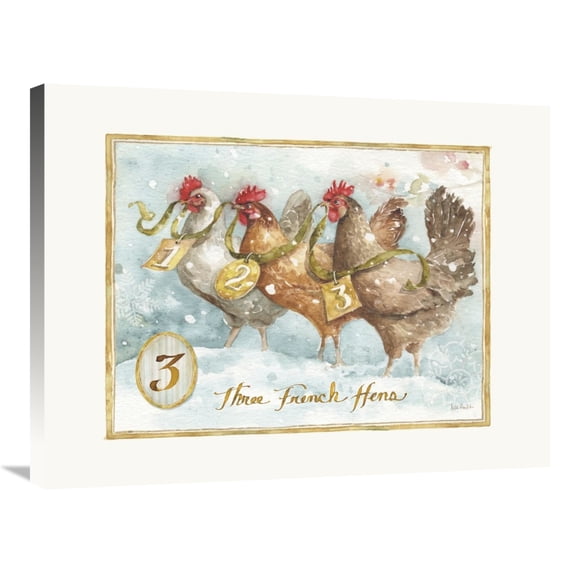 Global Gallery's '12 Days of Christmas III' By Lisa Audit Stretched Canvas Wall Art
