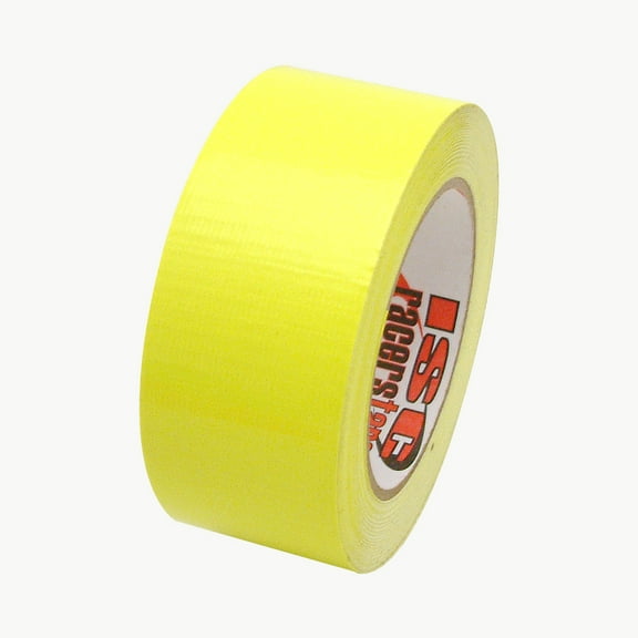 ISC Neon Standard-Duty Racer's Tape: 2 in x 30 ft. (Fluorescent Yellow)