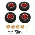 thumbnail image 1 of 4 neumáticos de goma delanteros traseros de 55 mm con llanta de metal de 5 radios para coche Axial SCX24 1/24 RC, 1 of 8