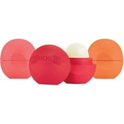 eos Organic Lip Balm Trio - (Pomegranate Raspberry + Strawberry Sorbet + Medicated Tangerine)