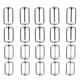 thumbnail image 5 of 20 hebillas deslizantes de ajuste rectangular de metal, hebillas de pasador de rodillo, ajustador de correa deslizante para bolsa de cinturón, Hugo Hebilla deslizante, 5 of 7