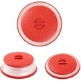 thumbnail image 4 of uds colador de tapa de placa de microondas plegable rojo para frutas y verduras, libre de BAP y no tóxico JFHHH pequeña, 4 of 5