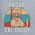 thumbnail image 2 of Proud Cat Daddy Cat Lover Mens Graphic Tank Top, Heather Grey, Large, 2 of 5