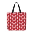 thumbnail image 1 of Disketp Cartoon Lobster Bolsa Tote de Lona para Mujer, Bolso de Hombro y Cruzado con Cierre de Cremallera, 1 of 7