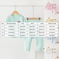 thumbnail image 4 of TOWED22 Toddler Boys Girls Pajamas 2 Pieces Long Sleeve Top and Pants Set Cotton Print Pjs Sleepwear Jammies Fall Winter 3 6 9 12 18 24 Months 2 3 4 5 6 7 8 9 Years(Pink,12-18 M), 4 of 6