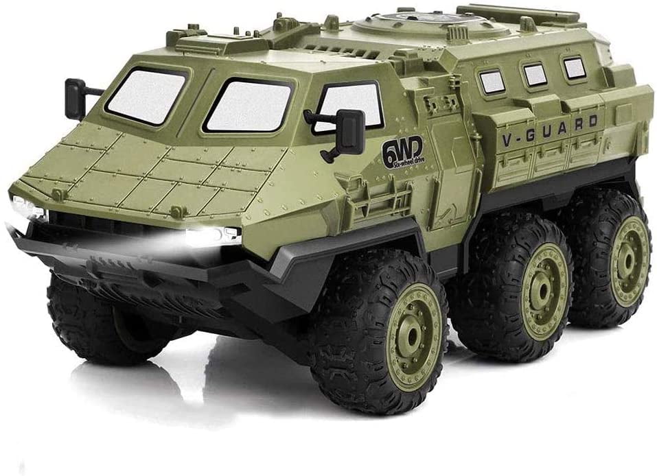 Direction Six Wheel Army Truck 1/16 Remote Control Armored Vehicle Full