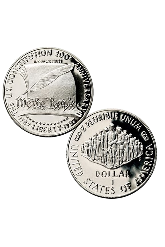 1987 $1 Constitution Proof Silver Dollar