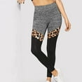 thumbnail image 3 of DHFJKG Seamless Workout Leggings Women High Waisted Leopard Patchwork Stretchy Fitness Yoga Pants Athletic Trendy Tights, 3 of 7