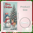 thumbnail image 5 of Decorative Design Merry Christmas Banner Festive Decoration Snowman Scene Christmas Tree Snowflakes for Holiday Party Indoor Celebration Winter Decor, 5 of 9