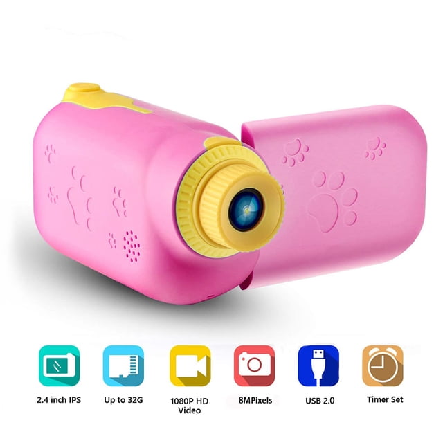 Cámara Para Niños Cámara Digital Cámara De Juguete Recargable Grabadora De Video Con Pantalla Lcd De 2,2 Pulgadas Minnieouse FN003199-02