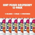 thumbnail image 3 of Hint Canned Water, Peach Raspberry-Purified Flavored Water with Zero Calories, Natural Flavors, and Sugar Free - 12 Fl Oz Cans (Pack of 12), 3 of 6