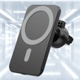 thumbnail image 1 of Montaje De Teléfono Soporte para teléfono celular magnético 15W Cargador de coche inalámbrico Puerto USB para iPhone 12/13/14, 1 of 8