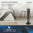 thumbnail image 6 of Lasko 36" 3-Speed Oscillating Tower Fan with Night Mode and Remote Control, Black, T36205, 6 of 12