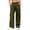 *Army Green, variant on Women's Lightweight Parachute Cargo Pants , Quick Dry Drawstring Wide Leg Trousers For Women , Ladies' Adjustable Hem Joggers with Pockets, Black , S-3XL