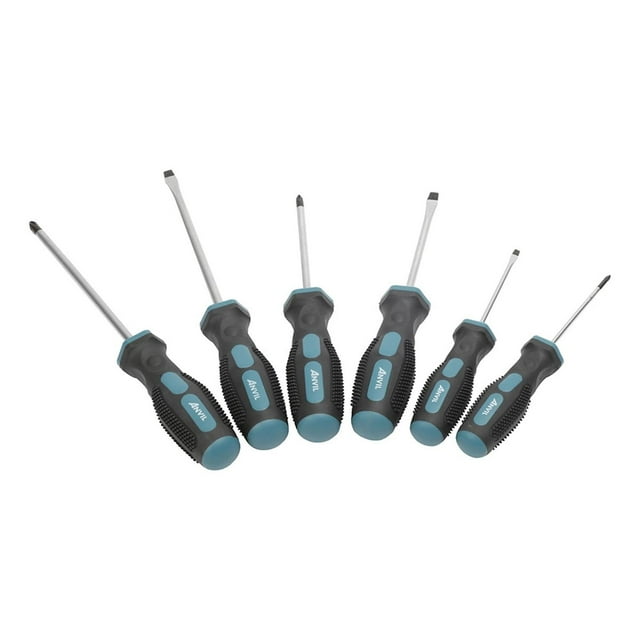 Destornilladores Anvil Acero 6Pzs Phillips Y Planas