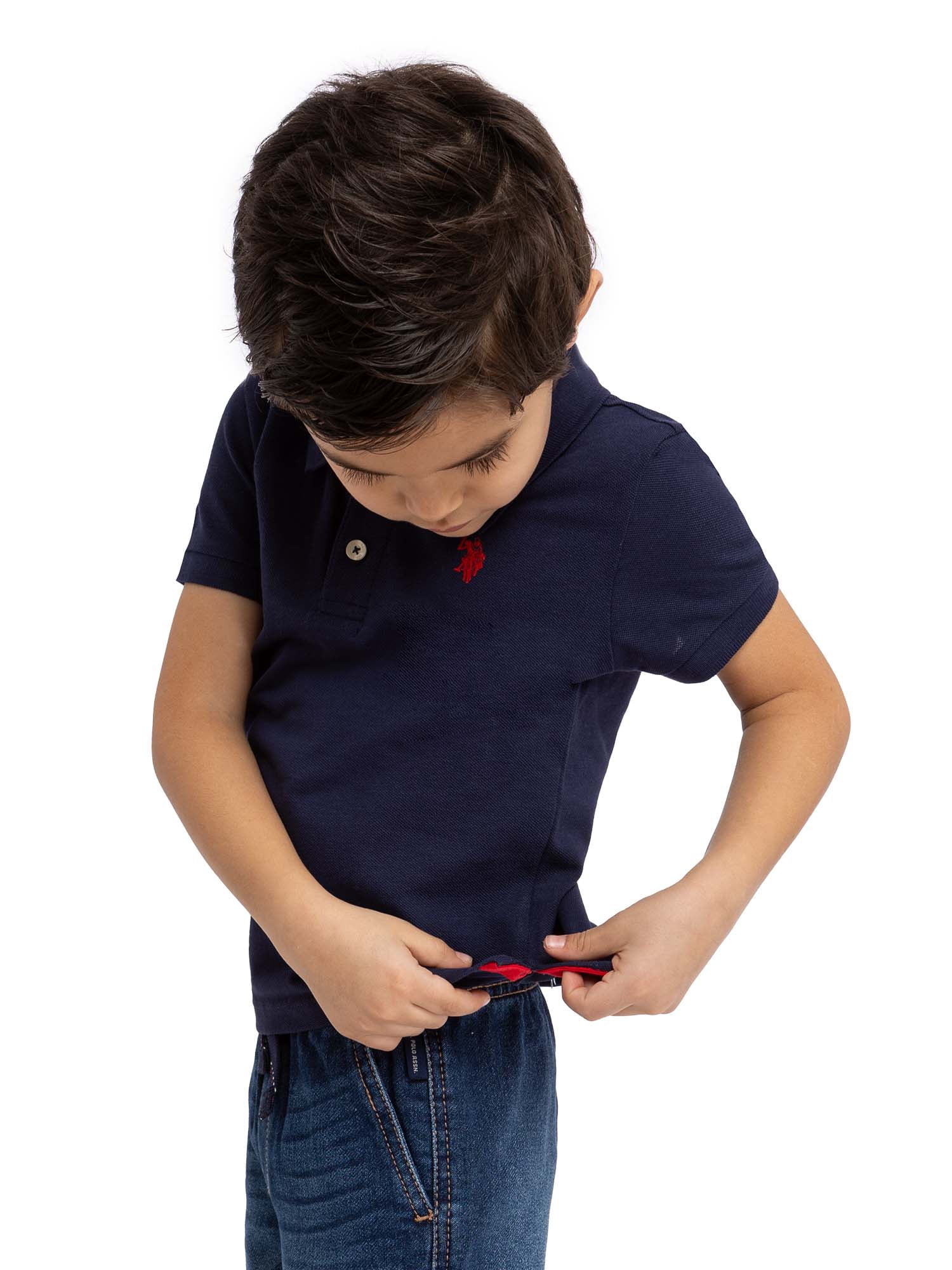 U.S. Polo Assn. Toddler Boys Pique Polo Shirt, Sizes 2T-5T
