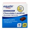 Equate Regular Strength Chocolate Laxative, 24 Pieces