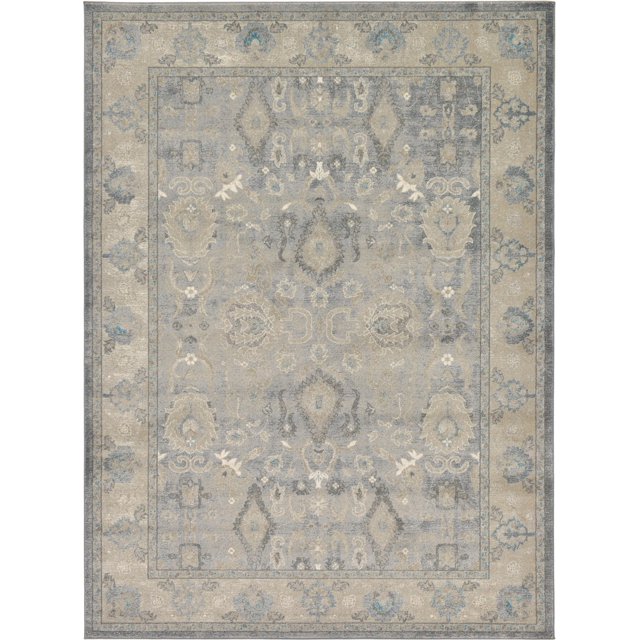 Unique Loom 3125584 Traditional Oriental Area Rug, 8' x 11', Gray/Light Brown