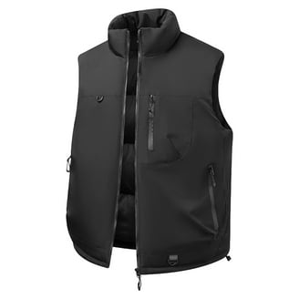 Gilet Imbottito Uomo Bodywarmer - Trapuntato Con Cappuccio E Cerniera - Vintage Invernale (S-2XL)