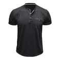 thumbnail image 3 of XIYON Men's Polo Shirt Summer Mens Short Sleeve Collar Shirt Men Casual Round Neck Solid Color Tops Classic Comfortable Polo Shirts For Men, 3 of 4
