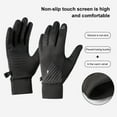thumbnail image 3 of Callipe 1 Pair Winter Cycling Gloves Windproof Waterproof Touchscreen Anti-slip Thermal Cold Weather Men Women Full Finger Motorcycle Riding Gloves, 3 of 7