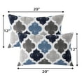 thumbnail image 3 of Shininglove Lumbar Throw Pillow Covers 12x20 Pillow Cases for Home Decor, 12"x20" Set of 2, Dark Blue, 3 of 7