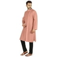 thumbnail image 3 of Atasi Indian Designer Kurta For Mens Party Wear Traditional Dress Solid Ethnic Long Shirt, 3 of 7