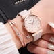 thumbnail image 1 of Pulseras para mujer, regalos para mujer, relojes para mujer, conjunto de pulseras con flores, reloj de pulsera para mujer, reloj casual de cuero de cuarzo para mujer, 1 of 2