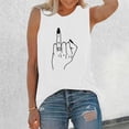 thumbnail image 2 of T-Shirt Décontracté Sans Manches pour Femmes, Col Rond, avec Imprimé Floral - pour Usage Quotidien, 2 of 4
