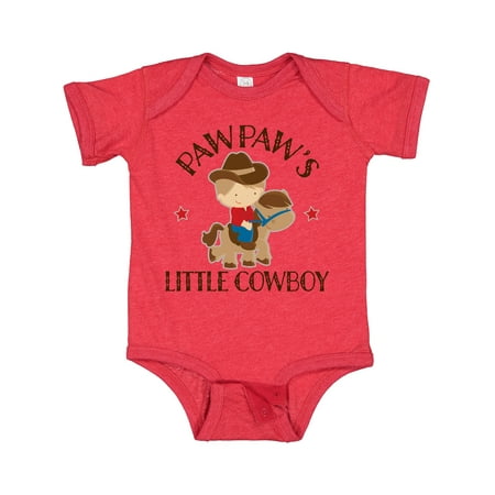 

Inktastic PawPaw Grandpa s Little Cowboy Gift Baby Boy Bodysuit