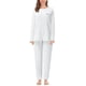 thumbnail image 2 of Conjunto de pijama cálido y suave para mujer, cómodo, de felpa, oversize, con pantalones, ropa de estar por casa, 2 piezas, otoño-invierno, 2 of 6