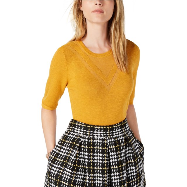 maison Jules Chandail-Over pour Femmes Intarsia, Jaune, Grand