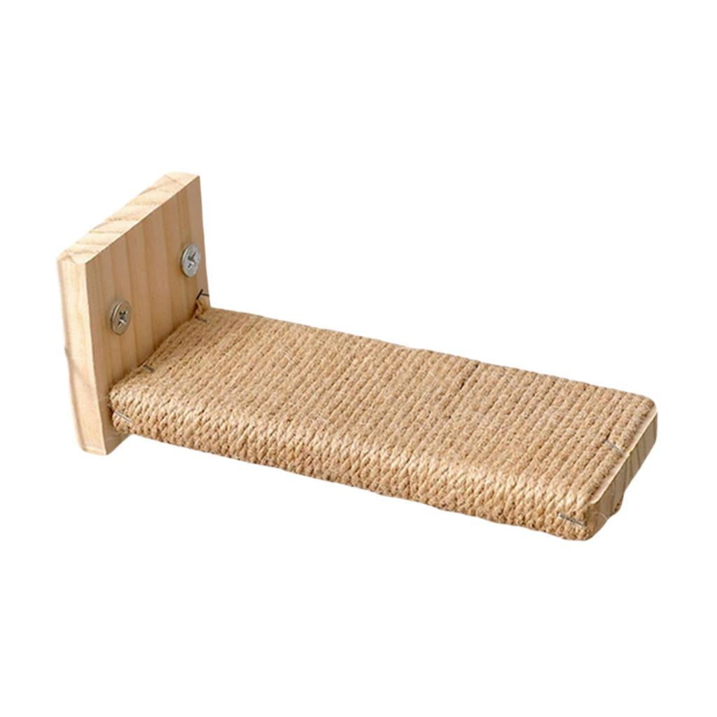 EHJRE Cat Wall Bed, Kitten Wall Furniture, Easy Installation, Indoor Activity, Cat Climbing Ladder, Scratching Post for Small Large Cats L