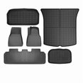 thumbnail image 1 of For Tesla Model Y 7 Seater and Model Y 5 Seat All Weather TPE Waterproof Anti-Slip Floor Mat Cargo Liner 2020-2023, 1 of 7