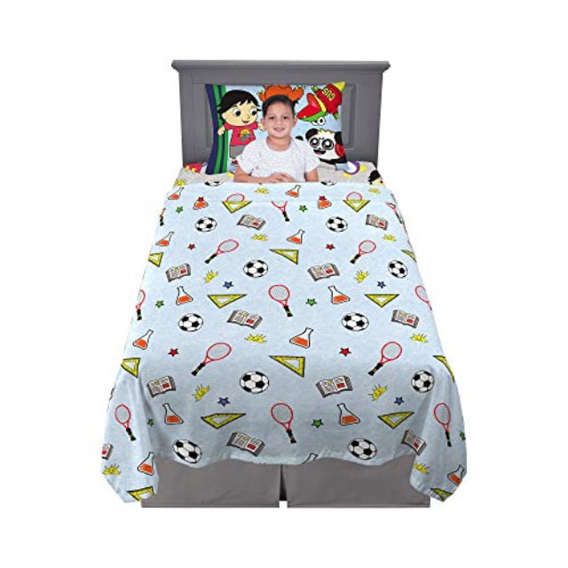Ryan’s World 4 Piece Full Size Franco Kids Bedding Super Soft Microfiber Sheet Set 