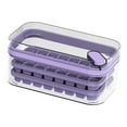 thumbnail image 3 of Double Layer Ice  Tray with Easy Release, 64Pcs Ice Maker Box for Home, Press Button Design, Food Grade Material - Convenient and Quick Ice Freezer Storage, 3 of 8