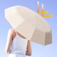 thumbnail image 1 of Paraguas plegable de viaje, resistente al viento, con 12 varillas, automático, reversible y anti-UV., 1 of 5