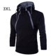 thumbnail image 1 of Qarigey Binpure, 3 colores, ropa informal de primavera y otoño para hombre, Sudadera con capucha sólida para hombre, sudaderas con capucha ajustadas Camisetas negro 3XL, 1 of 5