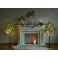 thumbnail image 3 of Hairui Lighted Eucalyptus Tree Plug in 4FT 160 LED Artificial Greenery Tree with Lights for Wedding Christmas Home Party Decoration, 3 of 5