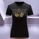 thumbnail image 3 of Playera Blusa Cherry Cerezas Animal Print Color Negro Talla Chica Marca Emil SaEs, 3 of 4