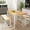 Beige, variant on Baxluxe Dining Table Set, Rectangular Dining Table with Bench Set, Dining Table Set for 2-4 for Apartment, Kitchen and Dining Room, Antique Color