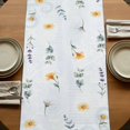 thumbnail image 5 of Table Runners 70 Inches Long Dress Scarves, Floral Eucalyptus Leaves Farmhouse Coffee/Dining/Kitchen Table Decor, Holiday Table Runner, Daisy Summer Botanical Watercolor 13x70 Inch, 5 of 9