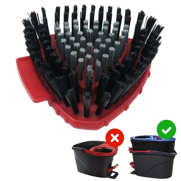 1 Pack Scrub Brush Compatible with O Cedar RinseClean System | Spin Mop Scrubber with Hard Bristles | Ideal for Kitchen, Deck, Bathroom & Floor
