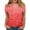 DM32-Red, variant on IYYVV Western Tops For Women Loose Casual Funny Shirt Crewneck Short Sleeve Tunic Tops Plain Tshirts Loose Flowy Spring Clothes Teen Girls Army Green M
