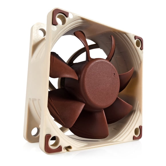 Ventilador Noctua NF-A6x25 PWM Premium Quiet, 60 mm, 12 V, 4 pines, marrón