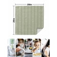thumbnail image 4 of Sage Green Striped Cloth Napkins Set of 4 Reusable Dinner Napkins, Modern Abstract Art Geometric Stripes Cocktail Napkin Washable Table Napkins for Wedding/Holiday Party/Baby Shower 20"x20", 4 of 7