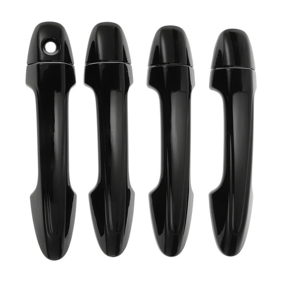 Unique Bargains Car Door Handle Cover Trim,Side Door Handle Cover,for Toyota RAV4 2013-2018,ABS Black 1 Set